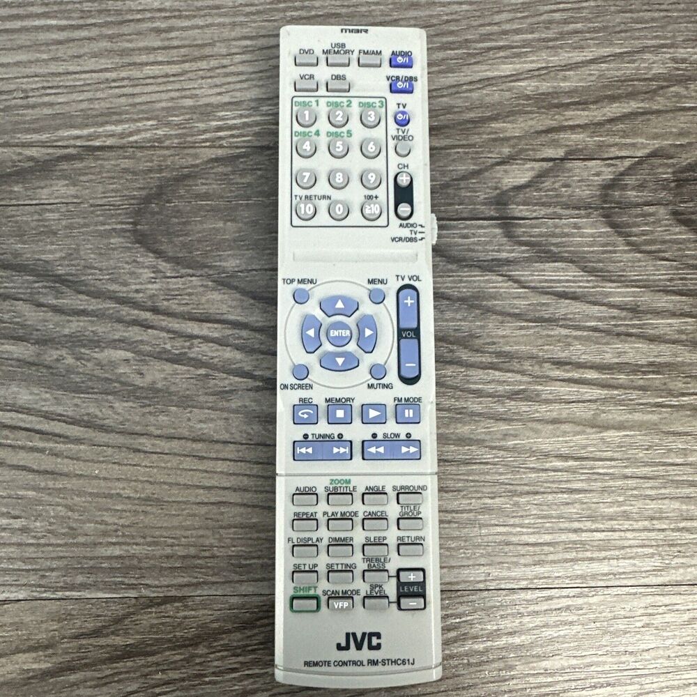 Genuine JVC RM-STHC61J Receiver Remote Control for 5 Disk DVD Player
